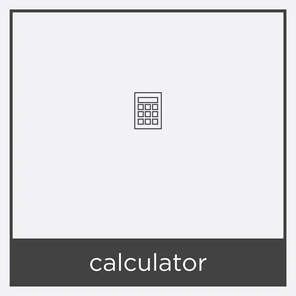 Calculator icon isolated on white background — Stock Vector