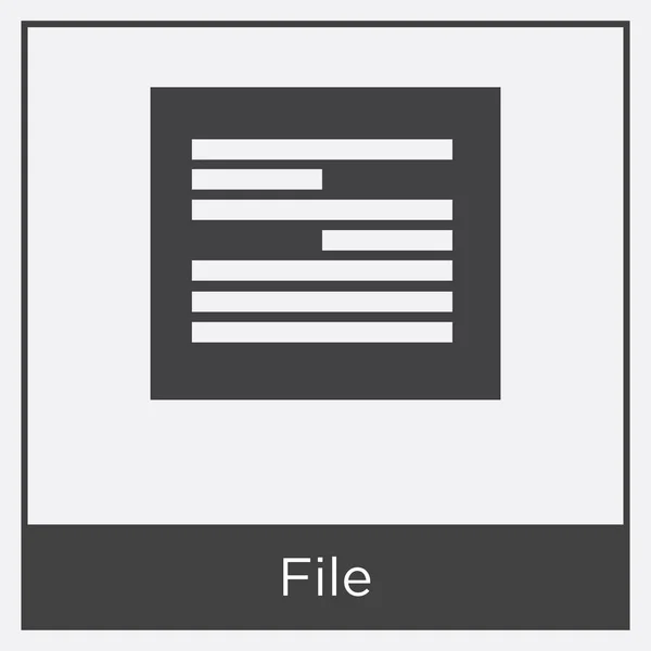 File icon isolated on white background — Stock Vector