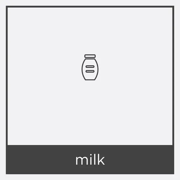Піктограма молока ізольована на білому тлі — стоковий вектор