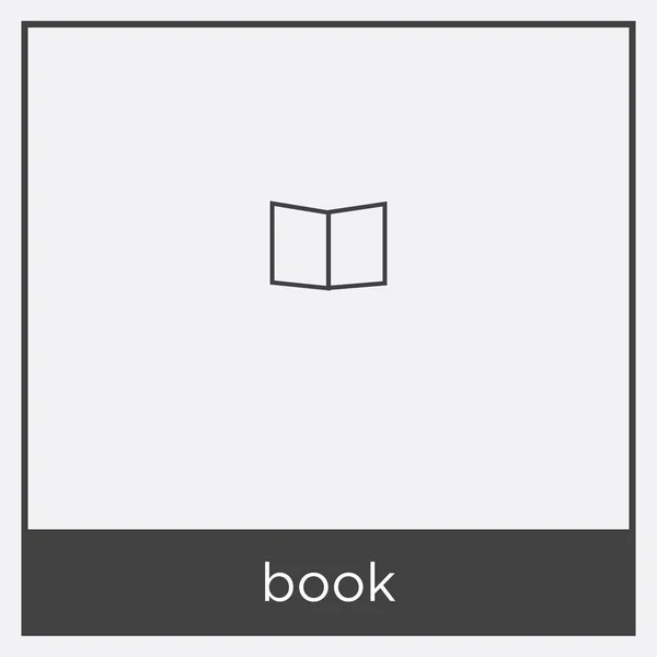 Icono del libro aislado sobre fondo blanco — Vector de stock