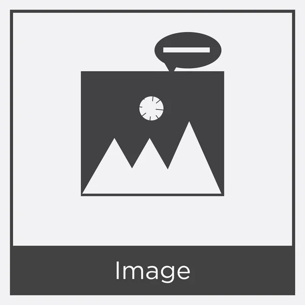Icône d'image isolée sur fond blanc — Image vectorielle