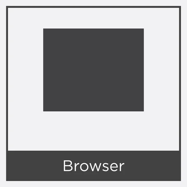 Browser-Symbol isoliert auf weißem Hintergrund — Stockvektor