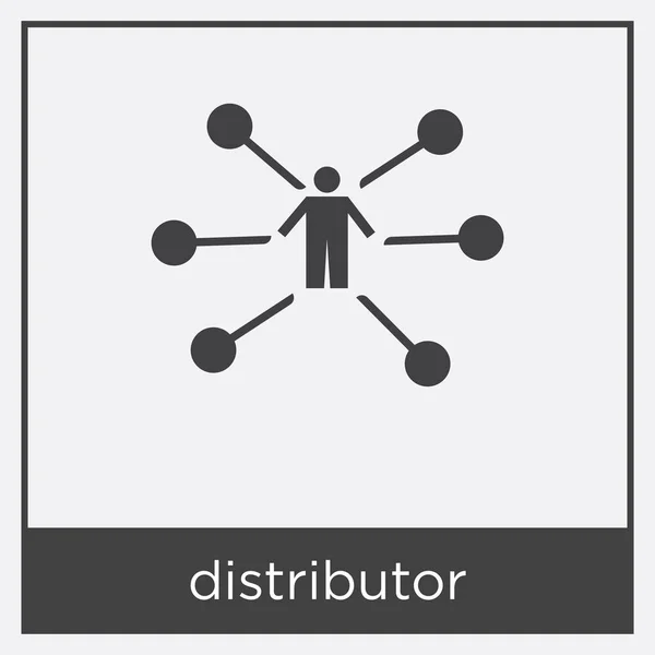 Значок дистрибьютора на белом фоне — стоковый вектор