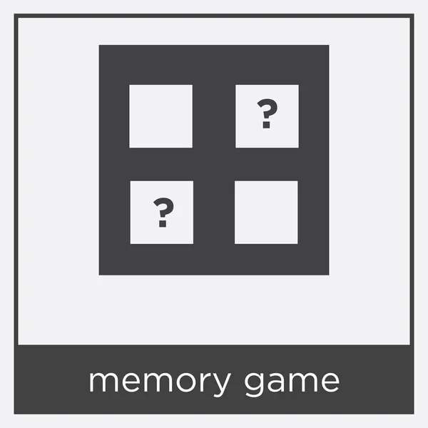 白い背景に分離されたメモリのゲームのアイコン — ストックベクタ