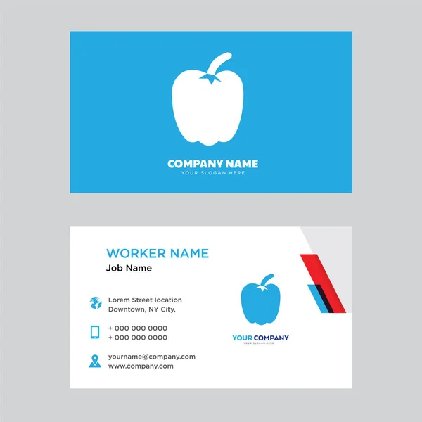 Pepper business card design — Stock Vector
