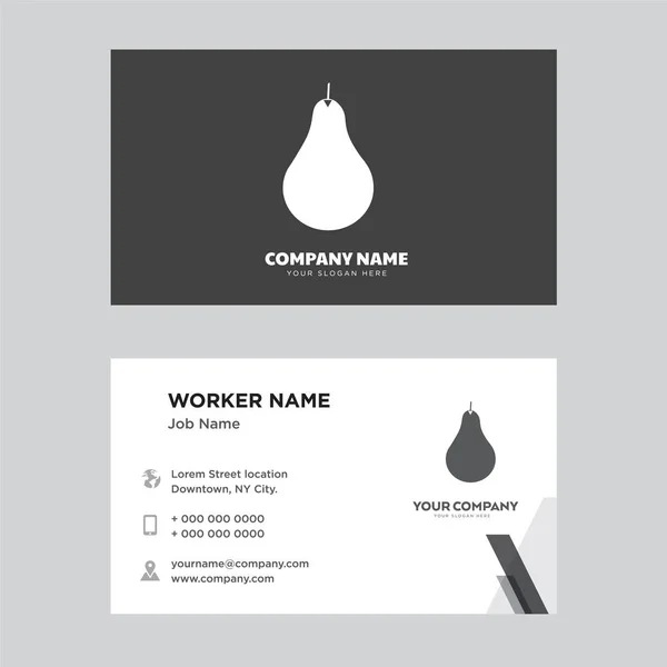 Pear business card design — Stock Vector