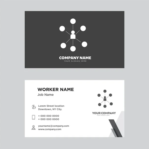 Comunicação design de cartão de visita — Vetor de Stock