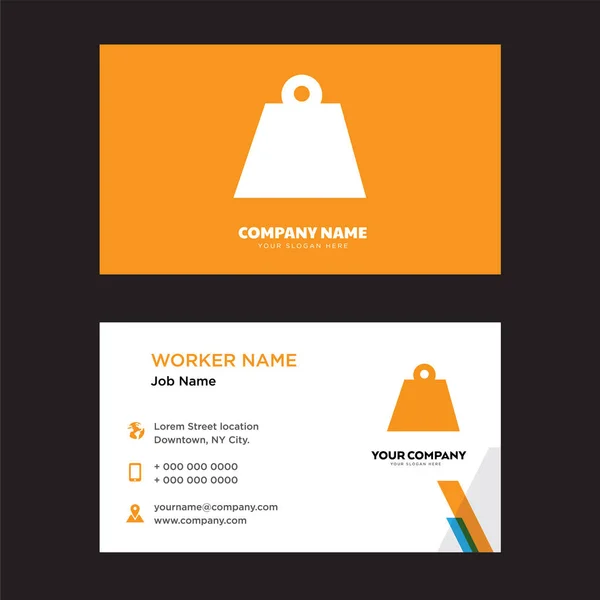 Női fekete táska business card tervezés — Stock Vector
