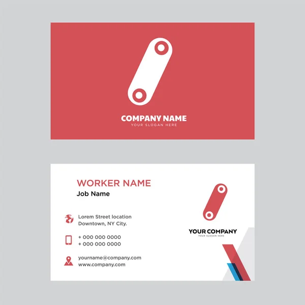 Curling cabelo design cartão de visita — Vetor de Stock