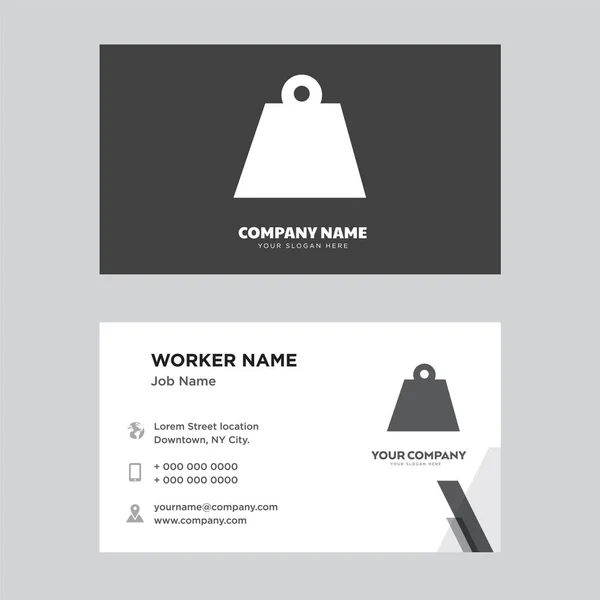Projeto de cartão de visita de bolsa preta feminina — Vetor de Stock