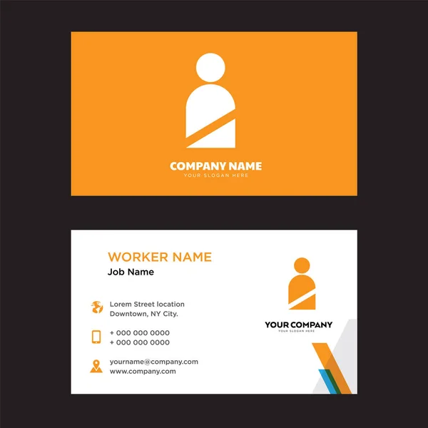 ユーザーのビジネス カードのデザイン — ストックベクタ