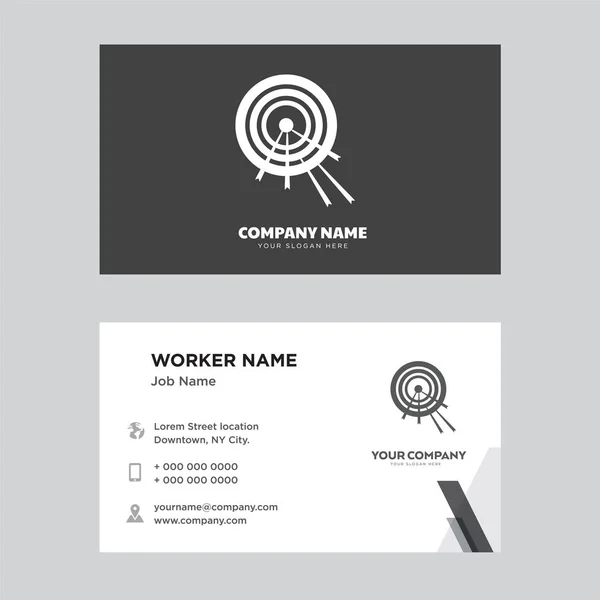 Target business card design — Stock Vector