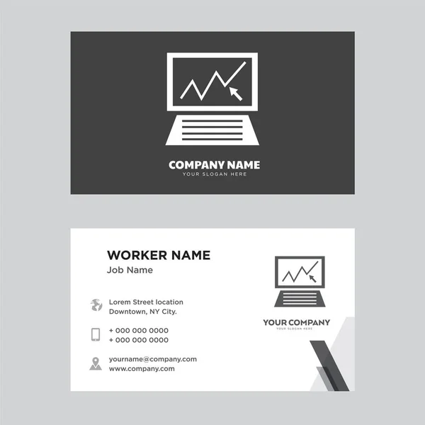 Analytics business card design — Stock Vector