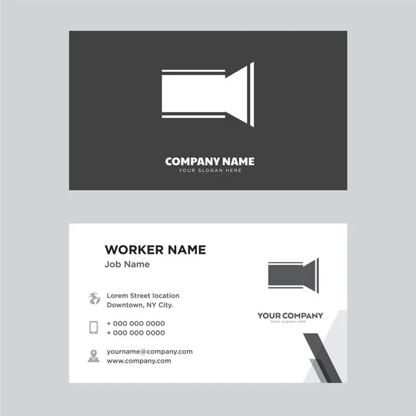 Video camera business card design — Stock Vector