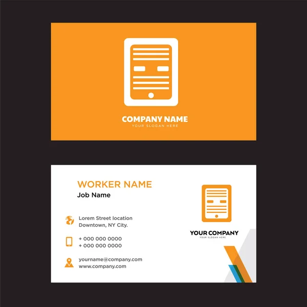 Ebook business card design — Stock Vector