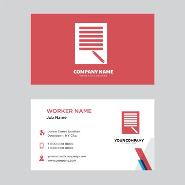 Todo liste kartvizit tasarımı