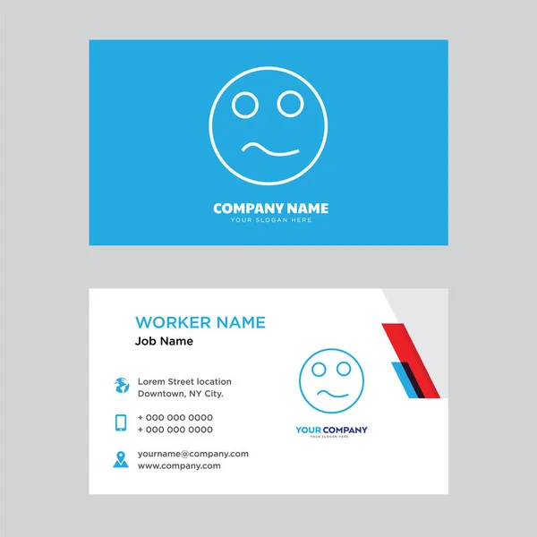 Sad business card design — Stock Vector