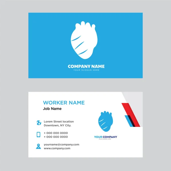 Heart business card design — Stock Vector