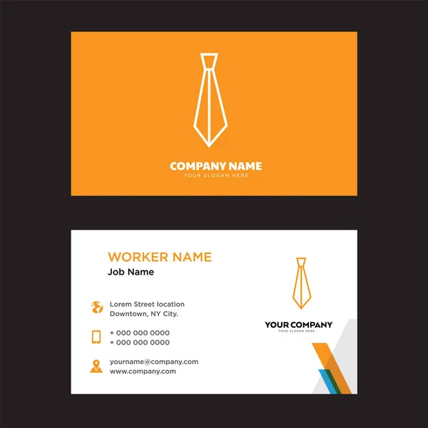 Nyakkendő business card tervezés — Stock Vector