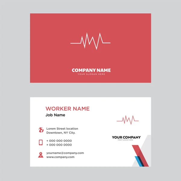 Projeto do cartão de visita pulso — Vetor de Stock