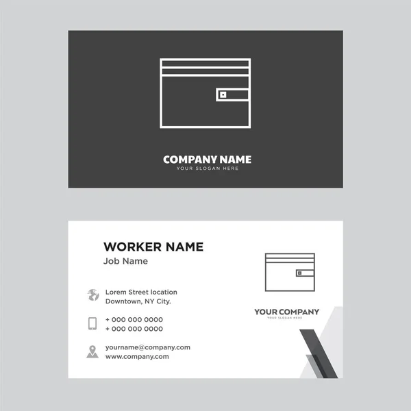 Wallet business card design — Stock Vector