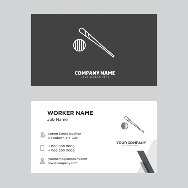 Design de cartão de visita de beisebol — Vetor de Stock