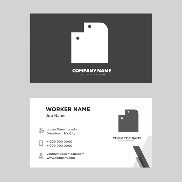 フォルダーのビジネス カードのデザイン — ストックベクタ