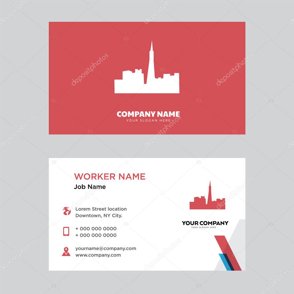 san francisco sky business card design