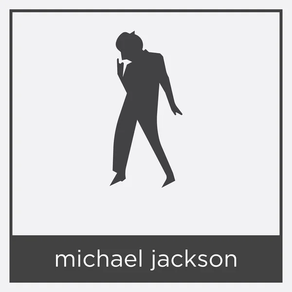 Michael jackson ikon elszigetelt fehér background — Stock Vector