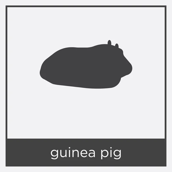 Guinea pig icon isolated on white background — Stock Vector