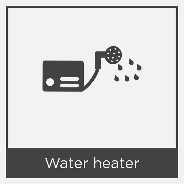 Ícone do aquecedor de água isolado no fundo branco — Vetor de Stock