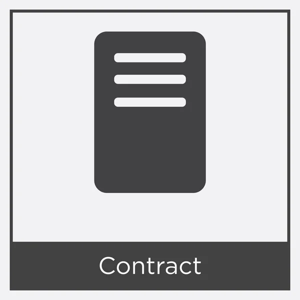 Contract icon isolated on white background — Stock Vector