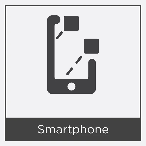 Icono del teléfono inteligente aislado sobre fondo blanco — Archivo Imágenes Vectoriales