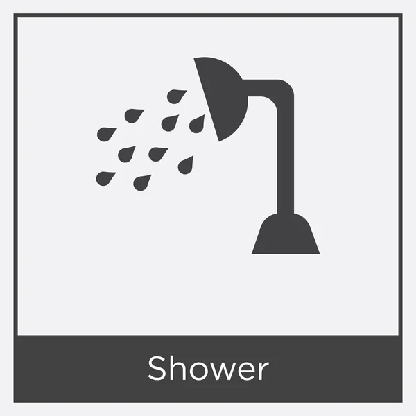 Shower icon isolated on white background — Stock Vector