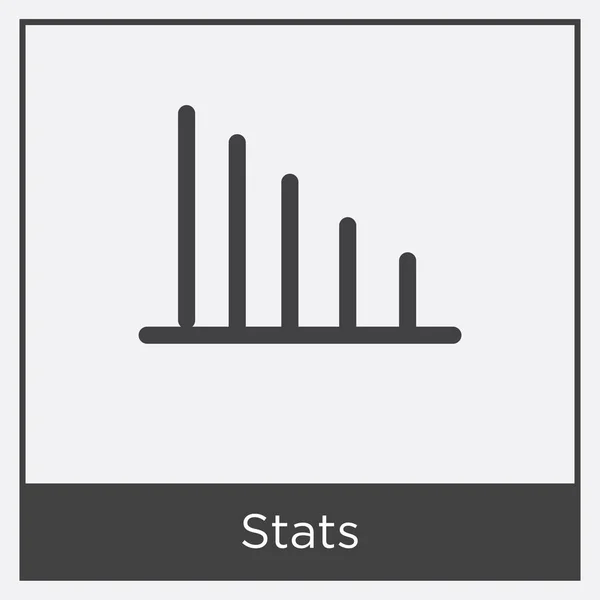 Statistiksymbol isoliert auf weißem Hintergrund — Stockvektor