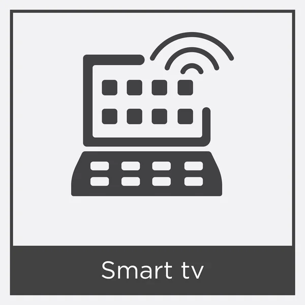 Smart tv icon isolated on white background — Stock Vector