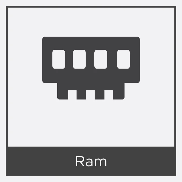 Ikon Ram diisolasi pada latar belakang putih - Stok Vektor