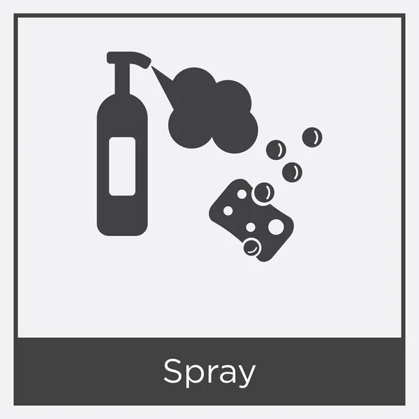 Icono de spray aislado sobre fondo blanco — Vector de stock