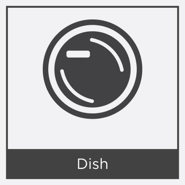 Beyaz arka plan üzerinde izole çanak simgesi