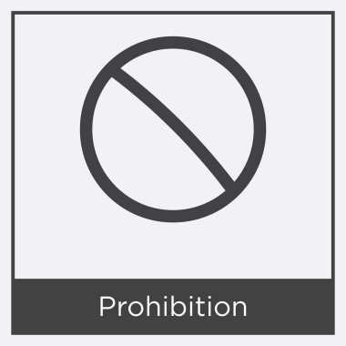 Beyaz arka plan üzerinde izole yasağı simgesi