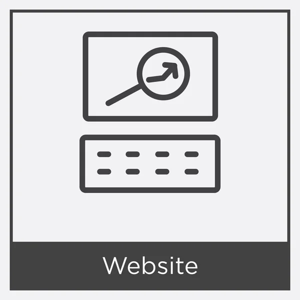 Website pictogram geïsoleerd op witte achtergrond — Stockvector