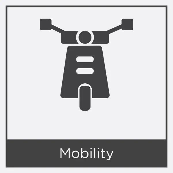 Icono de movilidad aislado sobre fondo blanco — Vector de stock