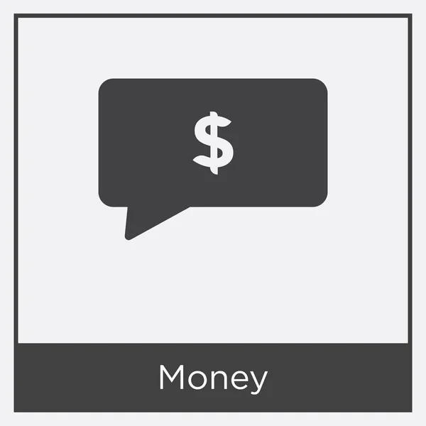 Pengar ikonen isolerad på vit bakgrund — Stock vektor