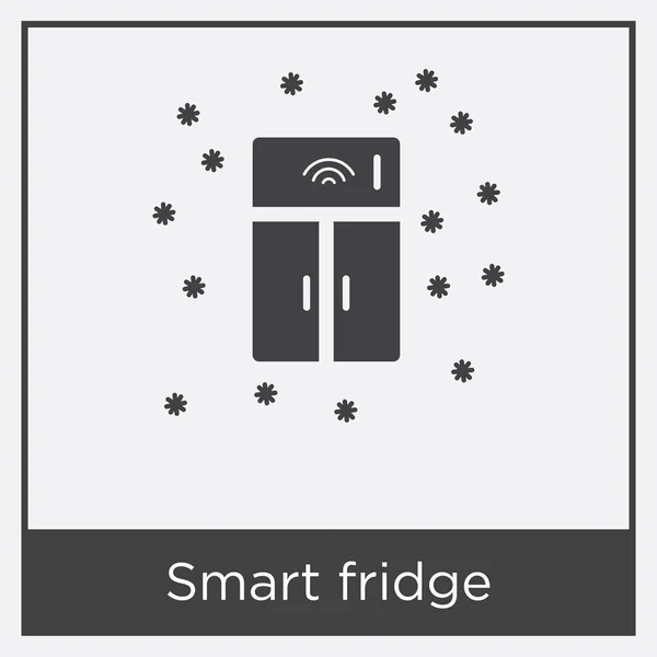 Icona frigorifero intelligente isolato su sfondo bianco — Vettoriale Stock