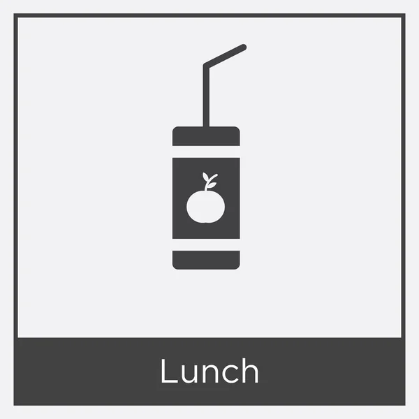 Icona pranzo isolata su sfondo bianco — Vettoriale Stock