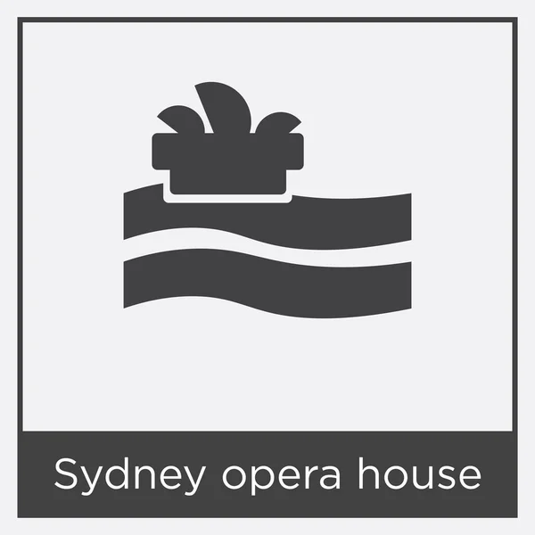 Sydney opera house εικονίδιο απομονώνονται σε λευκό φόντο — Διανυσματικό Αρχείο