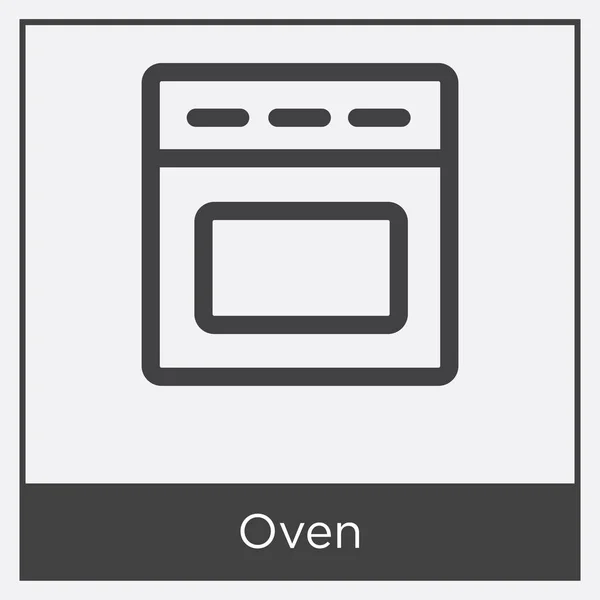 Oven icon isolated on white background — Stock Vector