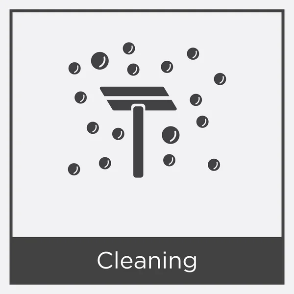 Cleaning icon isolated on white background — Stock Vector