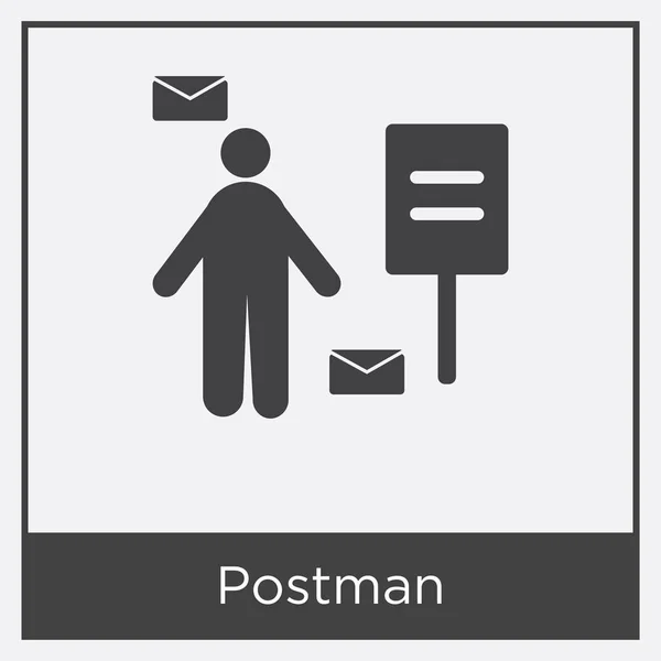 Postman icon isolated on white background — Stock Vector