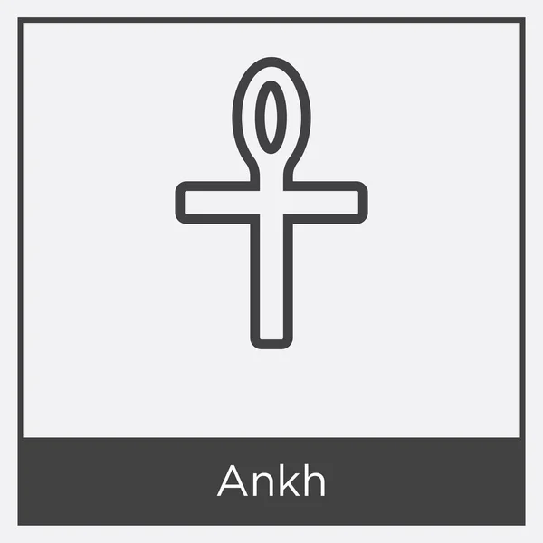 Icono de Ankh aislado sobre fondo blanco — Vector de stock